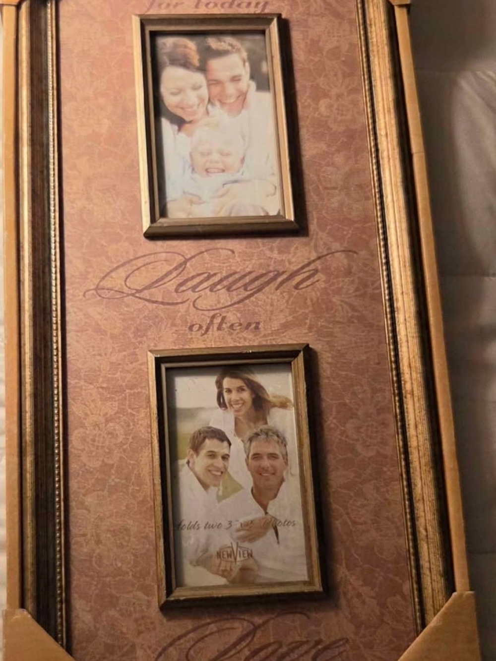2009 New View Live Love Laugh Double Photo Frame NEW Sealed Kohl’s
